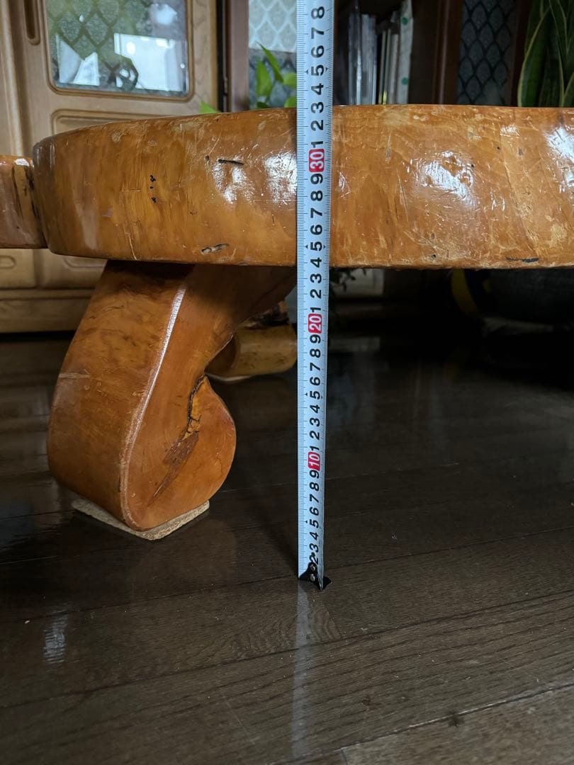 木製 亀型 テーブル 一枚板　お値下げしました