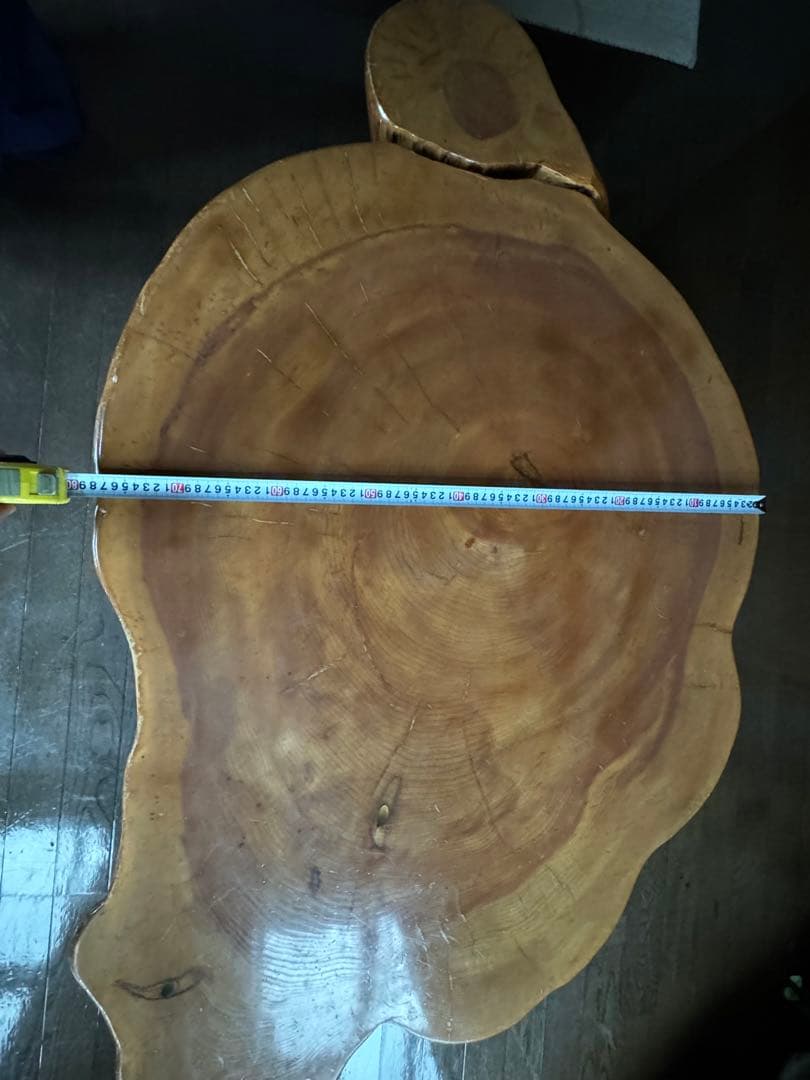 木製 亀型 テーブル 一枚板　お値下げしました