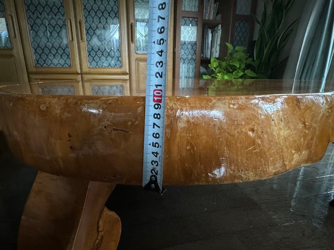 木製 亀型 テーブル 一枚板　お値下げしました