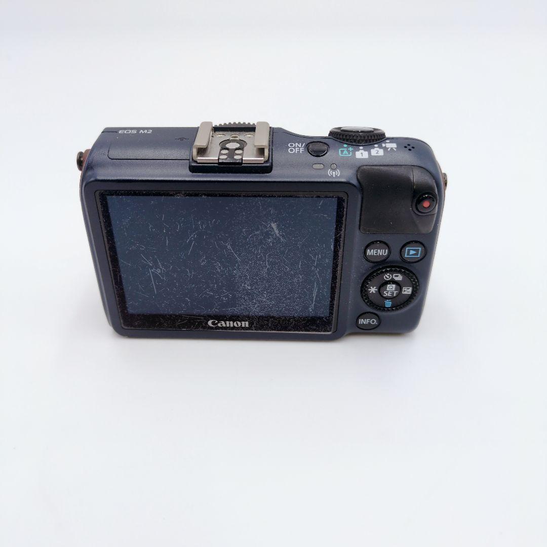 【極美品】キャノン Canon EOS M2 ダブルズームレンズキット ブルー