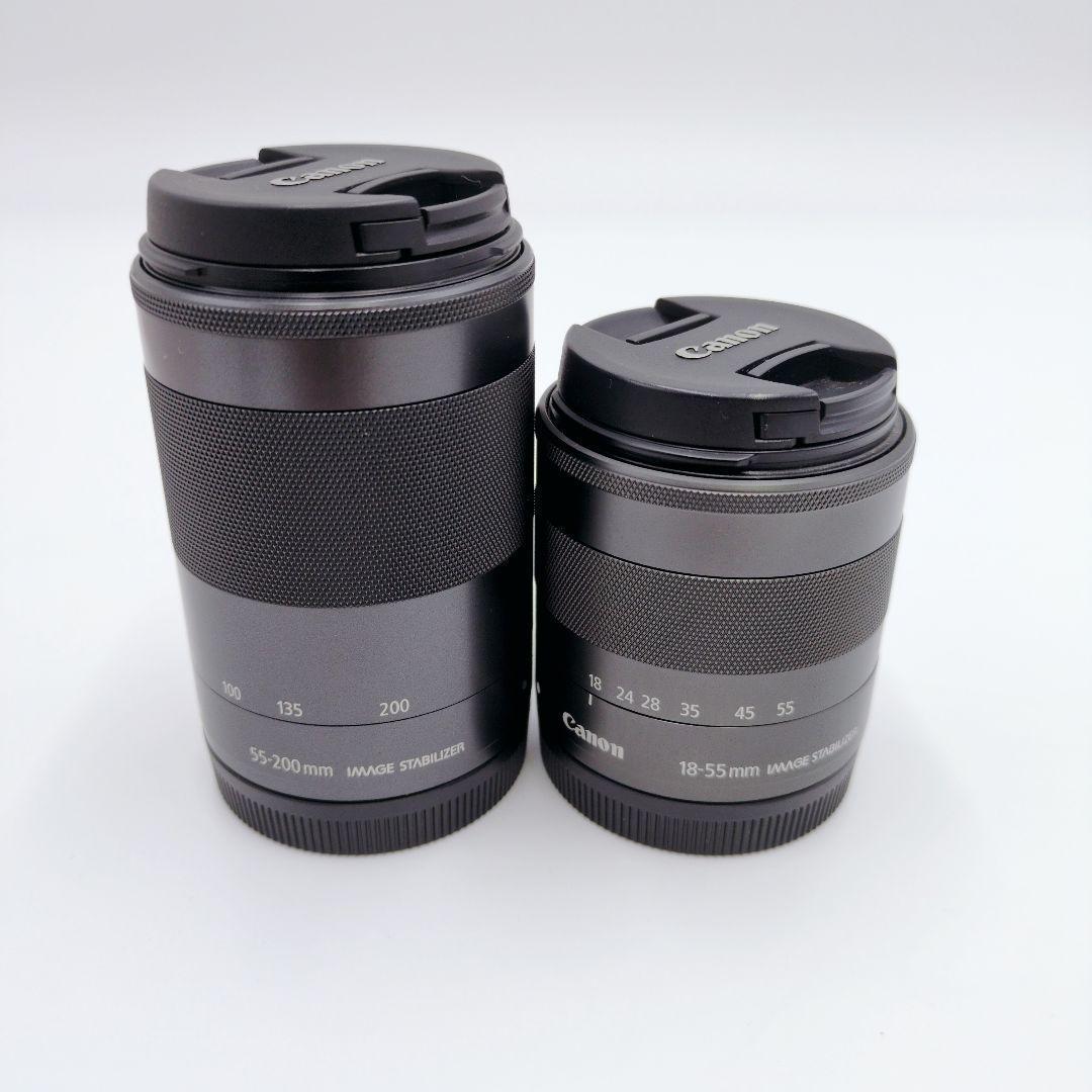【極美品】キャノン Canon EOS M2 ダブルズームレンズキット ブルー