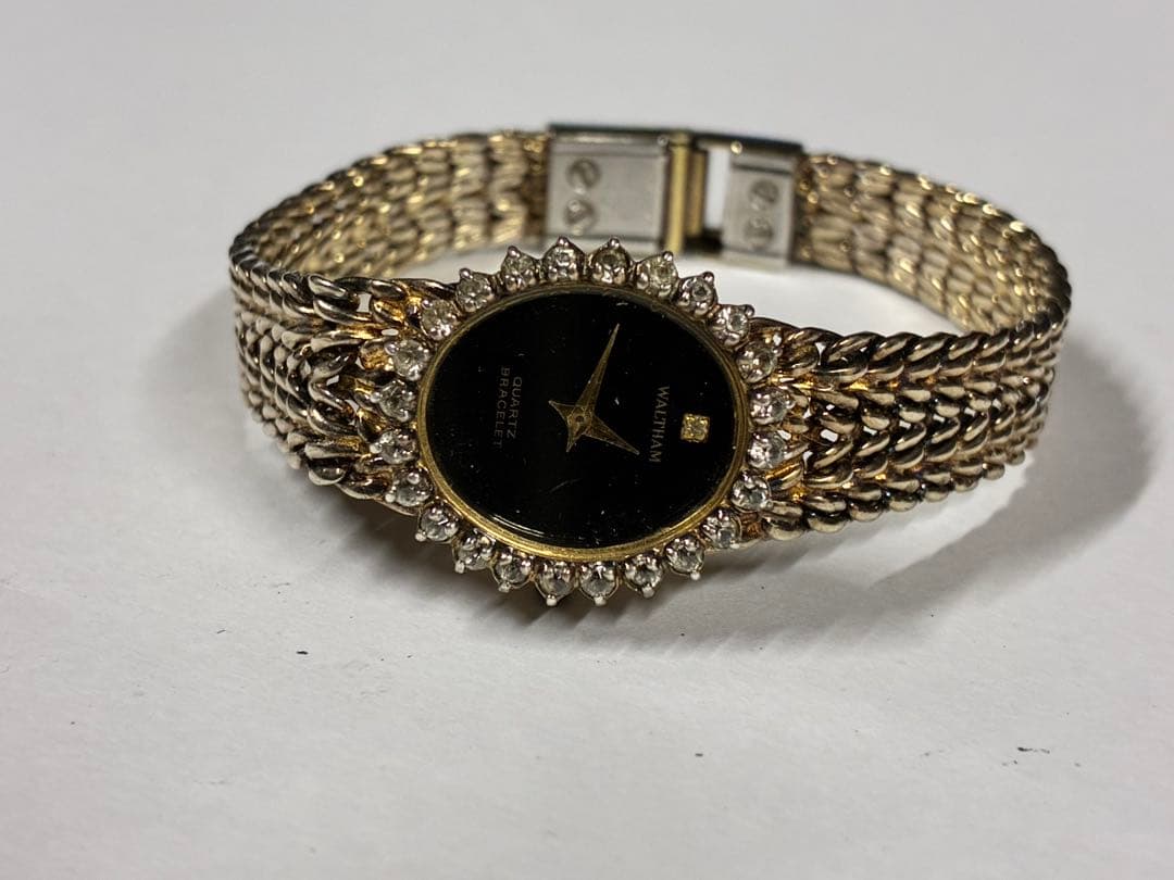 Waltham ウォルサム　クォーツ腕時計　GP on silver