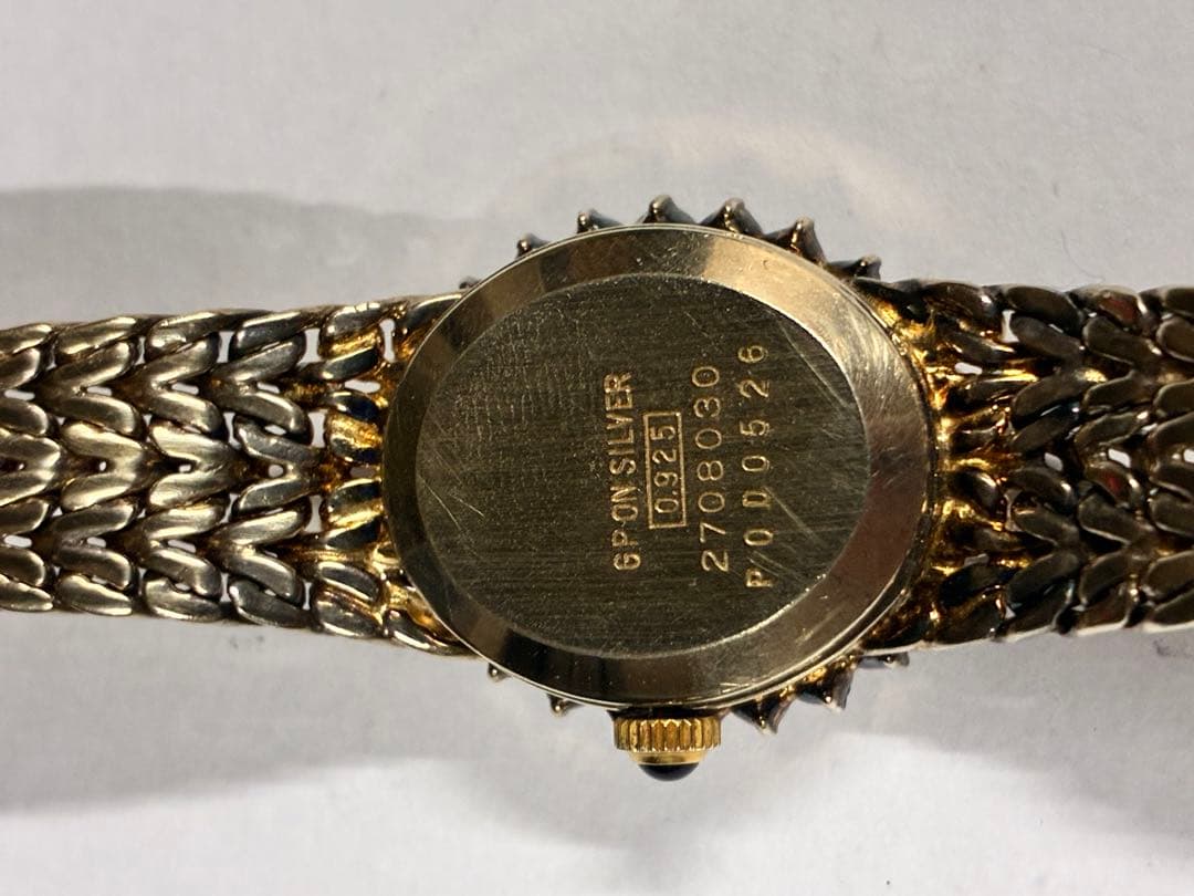 Waltham ウォルサム　クォーツ腕時計　GP on silver