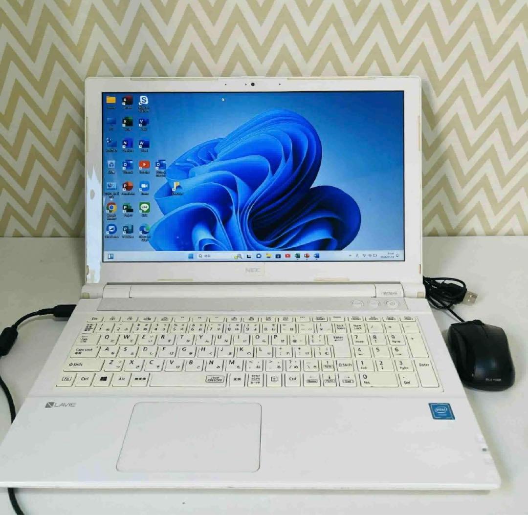 T2 NECノートパソコンSSDサクサク動くWindows11オフィス2024付