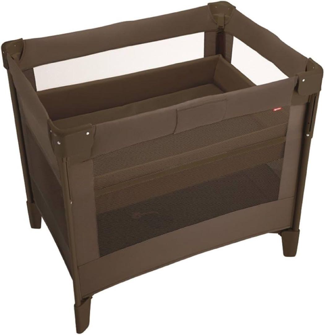 アップリカ　ココネルエアープラス　ブラウン　ベビーベット