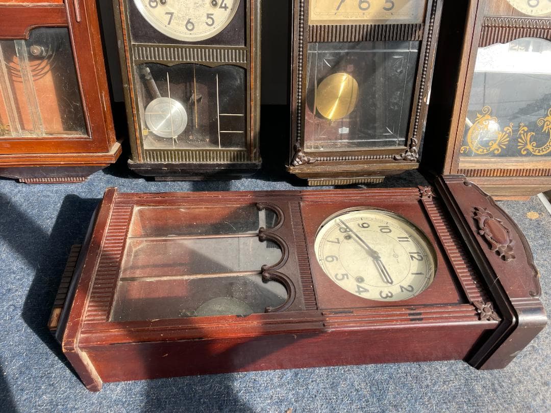 ボンボン時計 振り子時計 レトロ アンティーク 5点まとめ売り木製