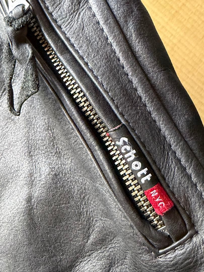 Schott 黒 レザージャケット Mサイズ