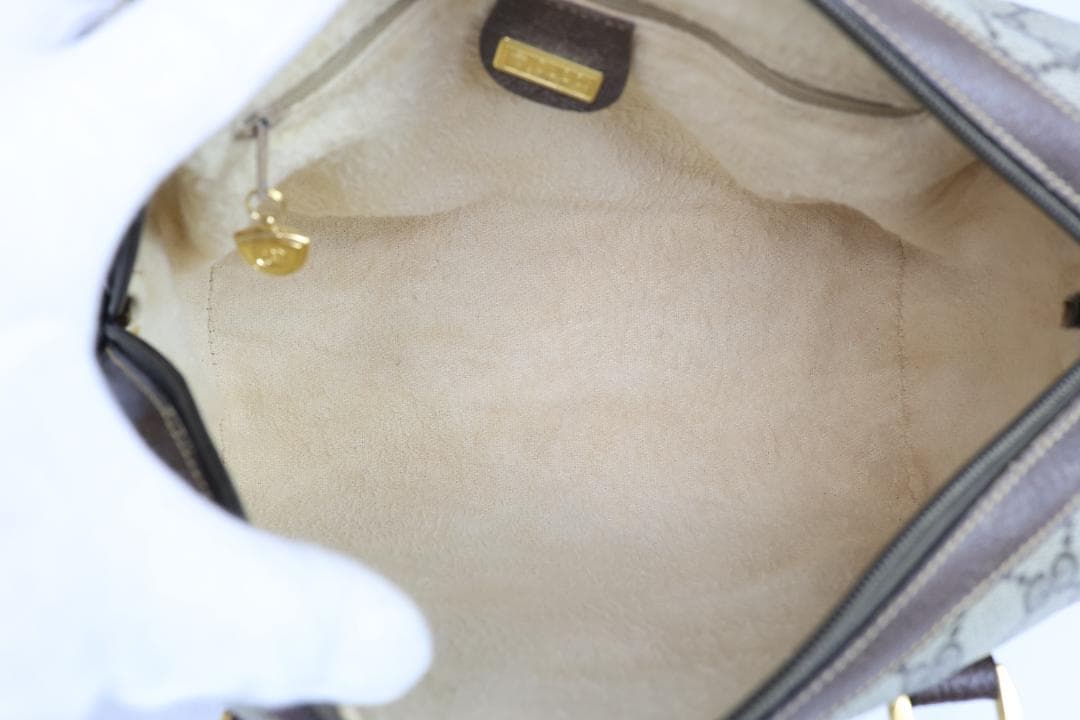 超美品　グッチ GG シェリーライン GG 2way ブラウン ショルダーバッグ