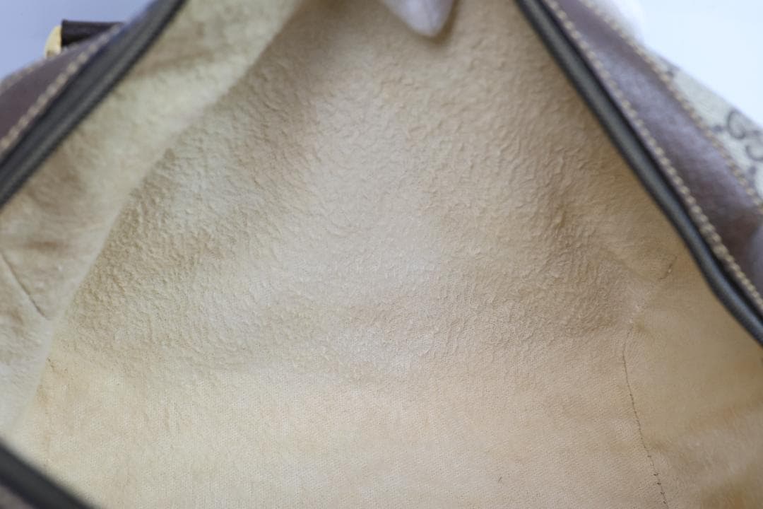 超美品　グッチ GG シェリーライン GG 2way ブラウン ショルダーバッグ