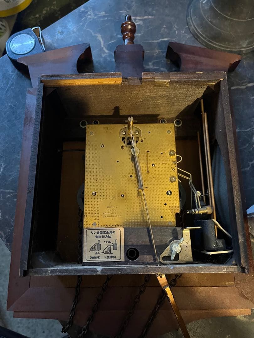 Kikiです ミブラン錘式振り子時計、ミブラン錘時計 重鎮式時計