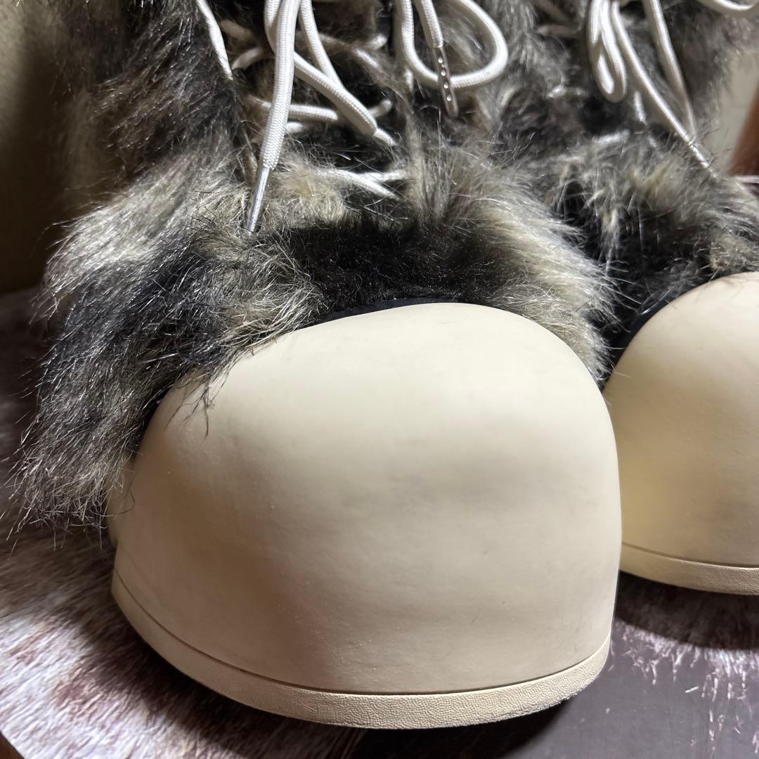 [完売モデル]27.5センチ FVVO x ROCKSTA ダークグレー ファー