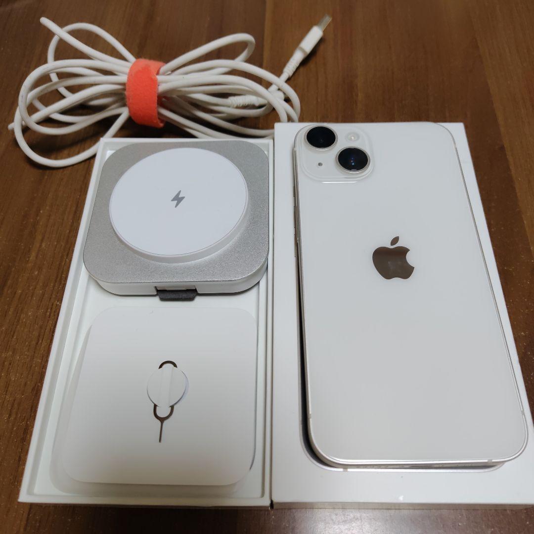 中古美品　 iPhone14 128gb ホワイト　SIMフリー