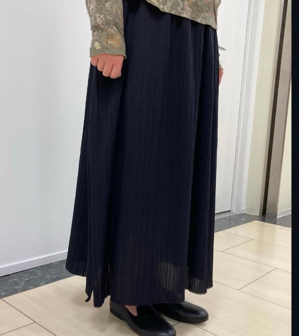 Jurgen Lehl プリーツスカート　黒