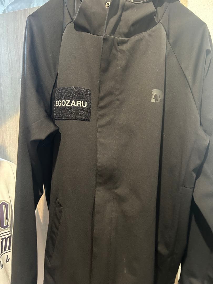 EGOZARU ブラック ウォームアップジャケット