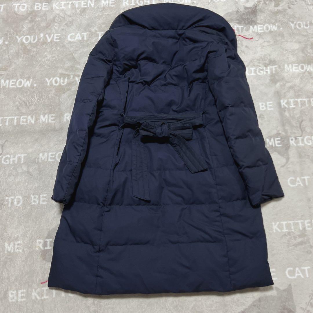 美品✨ マッキントッシュ ロング ダウンコート ネイビー ベルト付