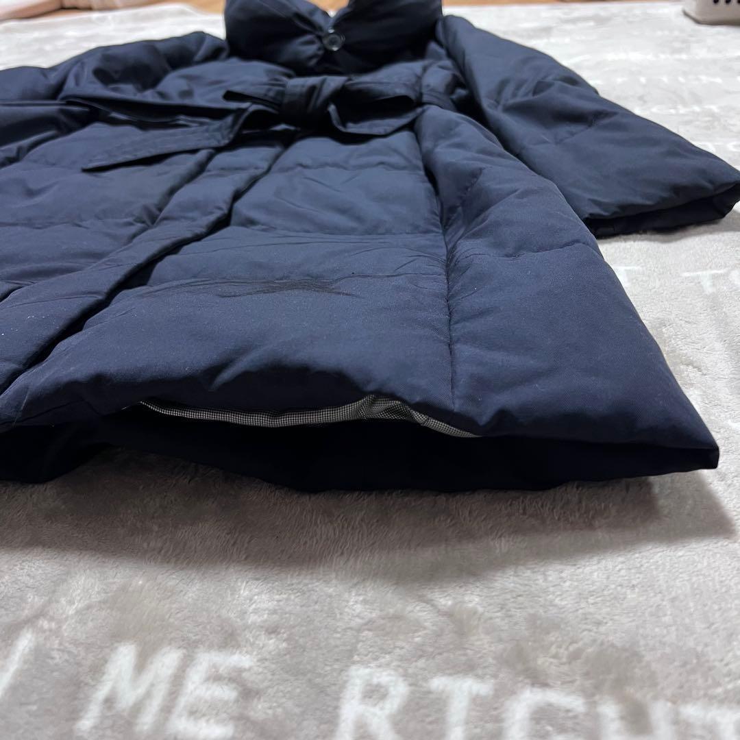 美品✨ マッキントッシュ ロング ダウンコート ネイビー ベルト付