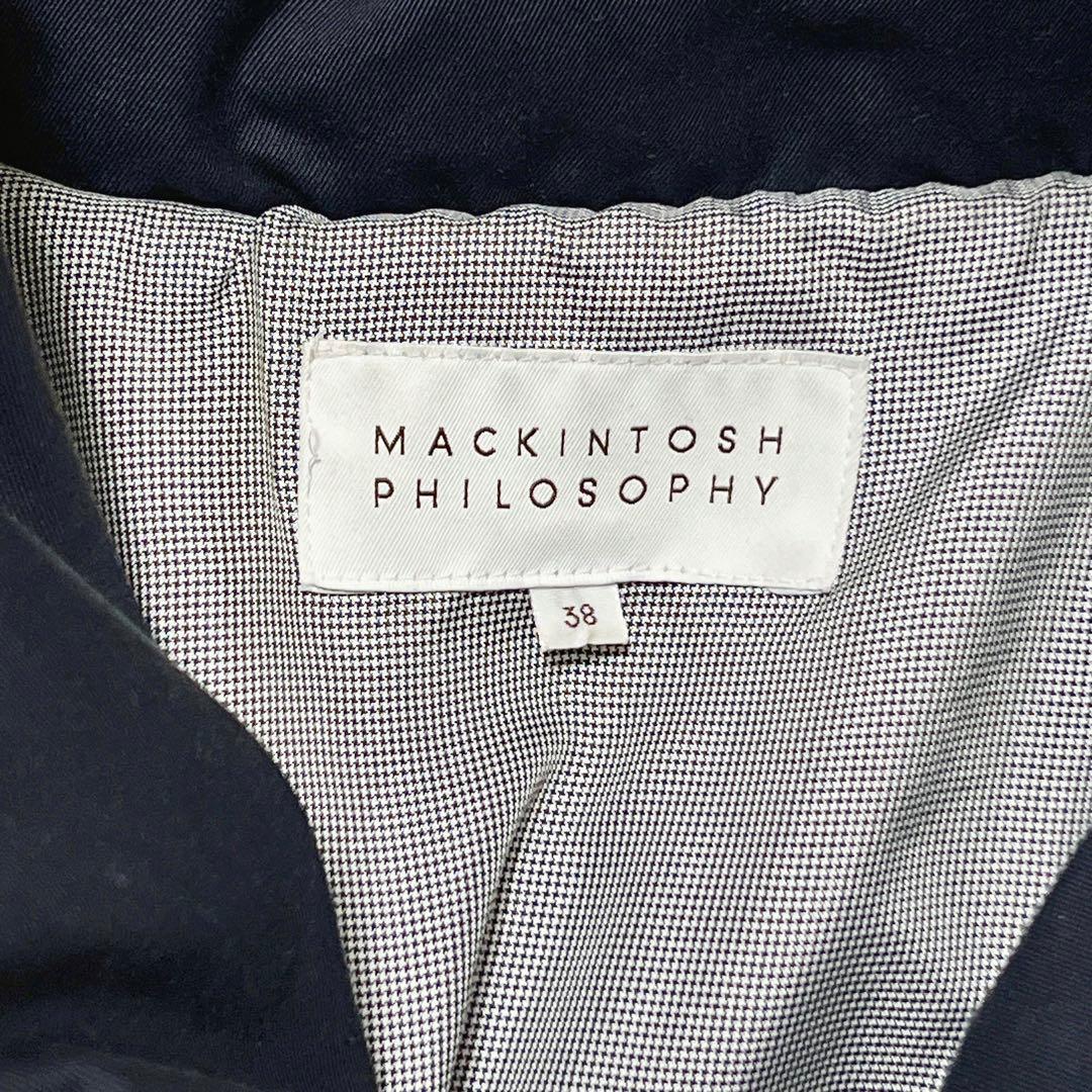 美品✨ マッキントッシュ ロング ダウンコート ネイビー ベルト付