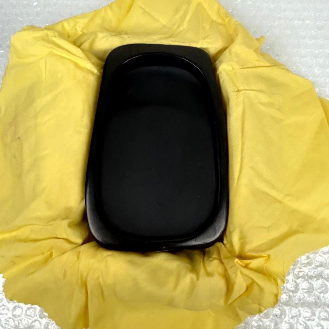 【美品　新品？】雨畑硯　峯硯堂本舗　山梨の名工　雨宮正廣（峯硯）　天然硯　共桐箱