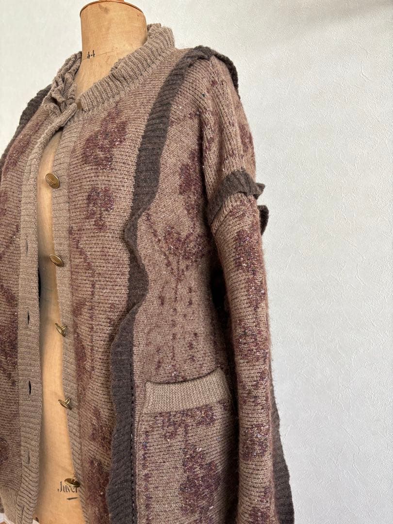 NATIVE village gasa ニットカーディガン