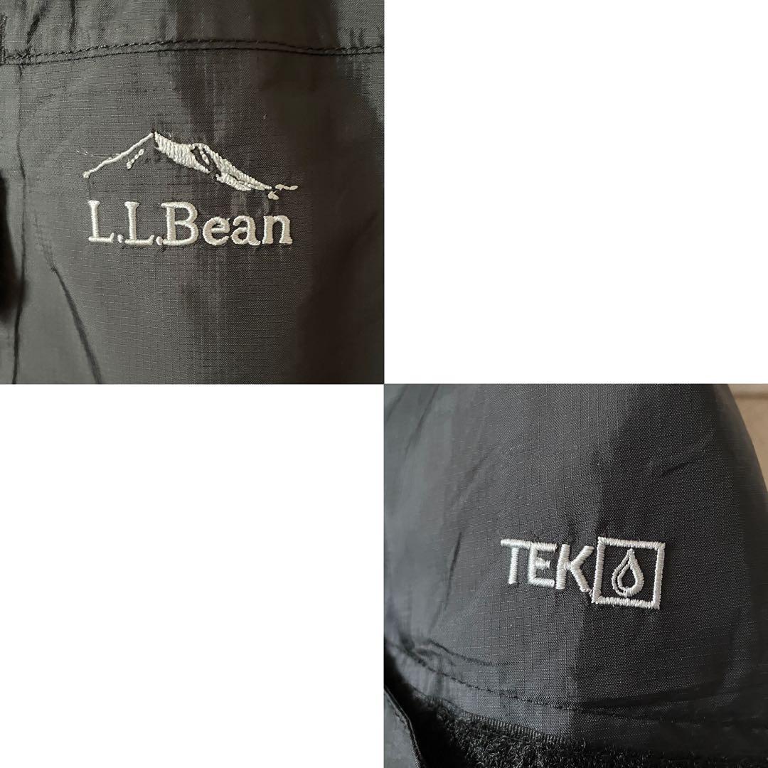エルエルビーン マウンテンパーカー ナイロンジャケット 刺繍 ブラック XL