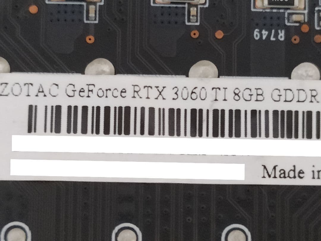 高*菜様 ZOTAC GeForce RTX3060Ti 8GB