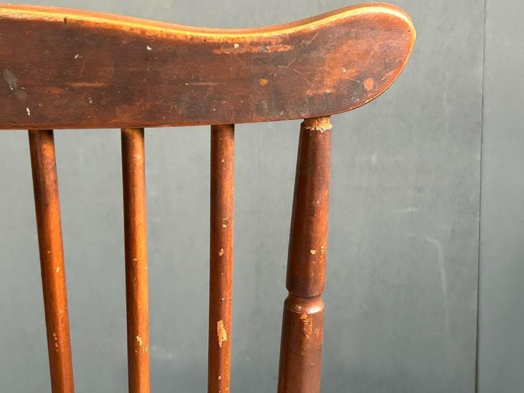 ヴィンテージ　ウィンザーチェア　スポークチェア　座園　レザー　洋風　クラシック