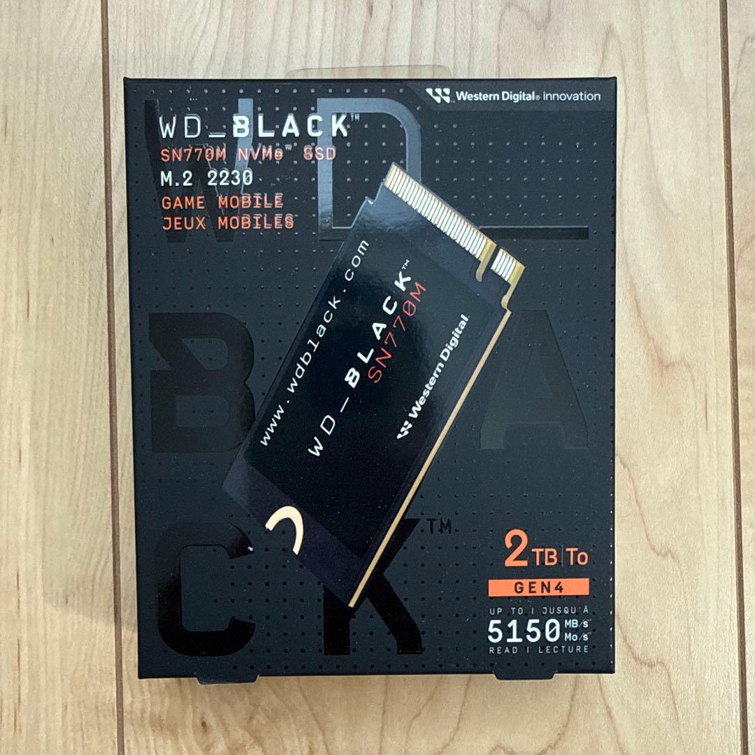 【新品・未開封】WD_BLACK SN770m 2TB NVMe M.2 SSD