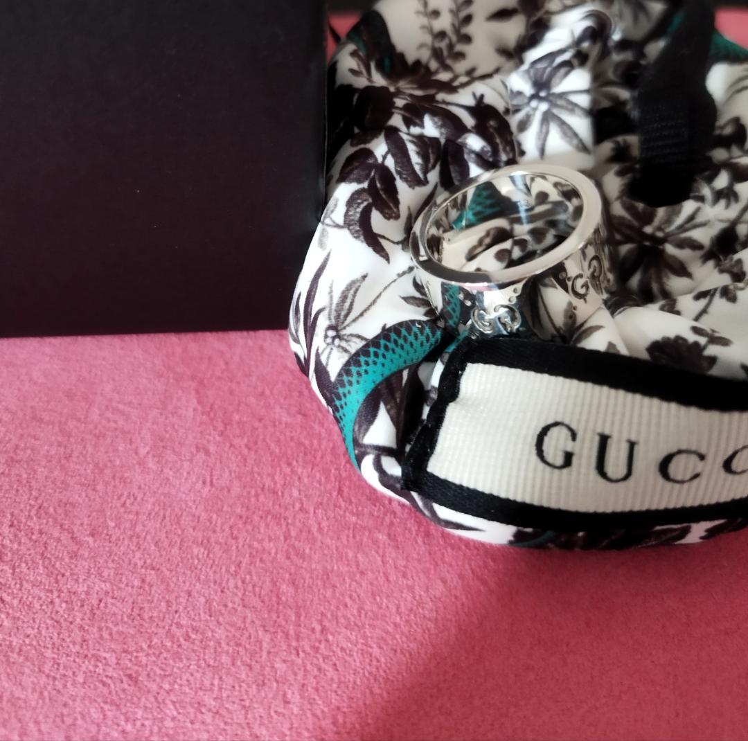 グッチ　ゴーストリング 13号( 日本size11.5号) 　ピンキー 美品