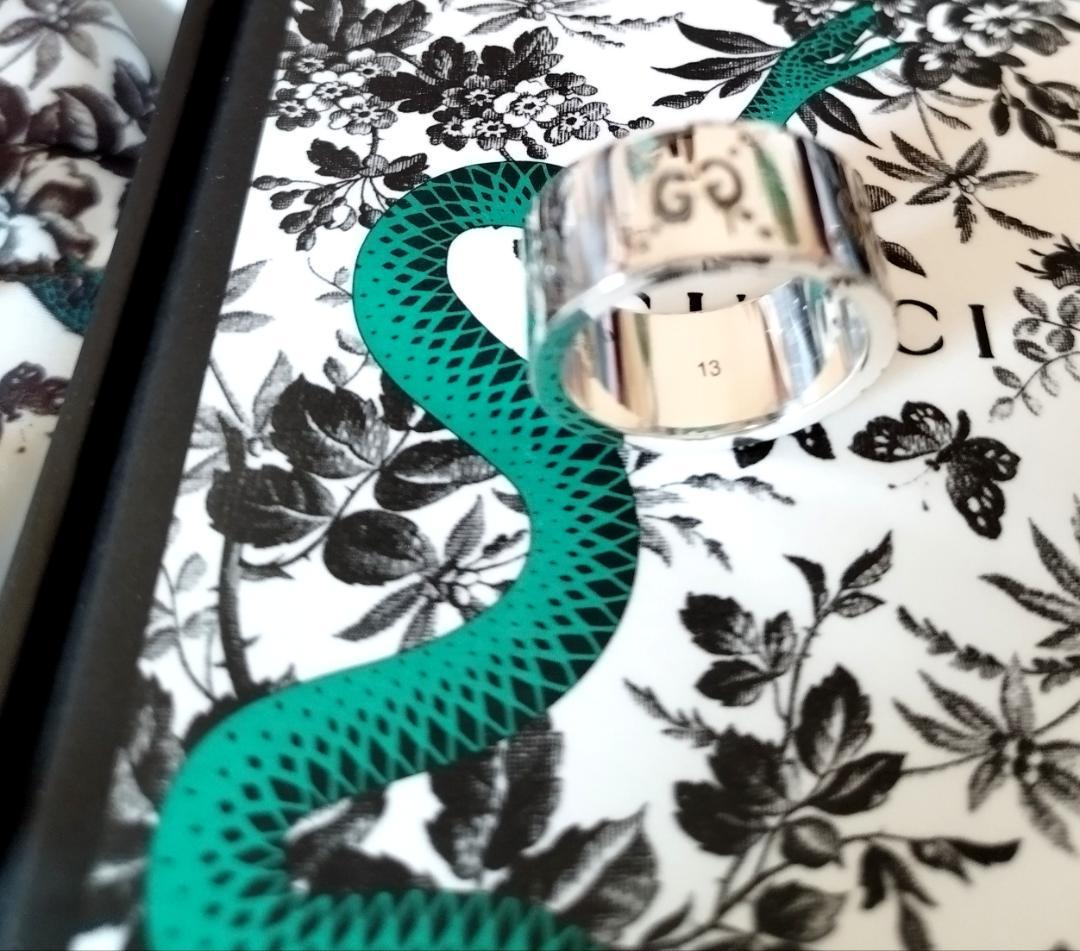 グッチ　ゴーストリング 13号( 日本size11.5号) 　ピンキー 美品