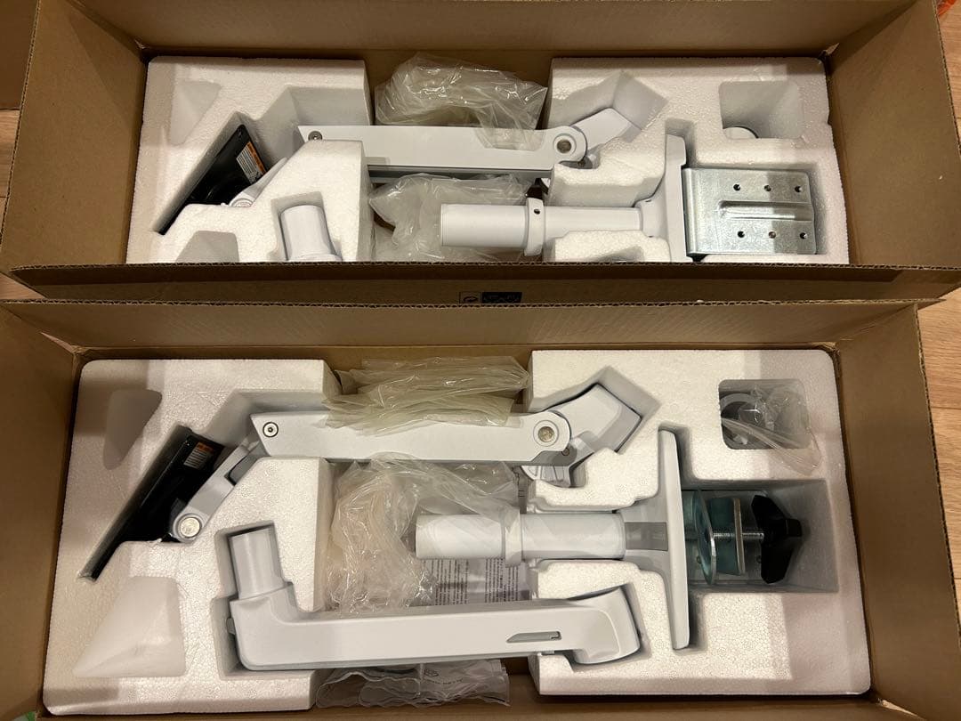 エルゴトロン LX ホワイト モニターアーム 2個セット