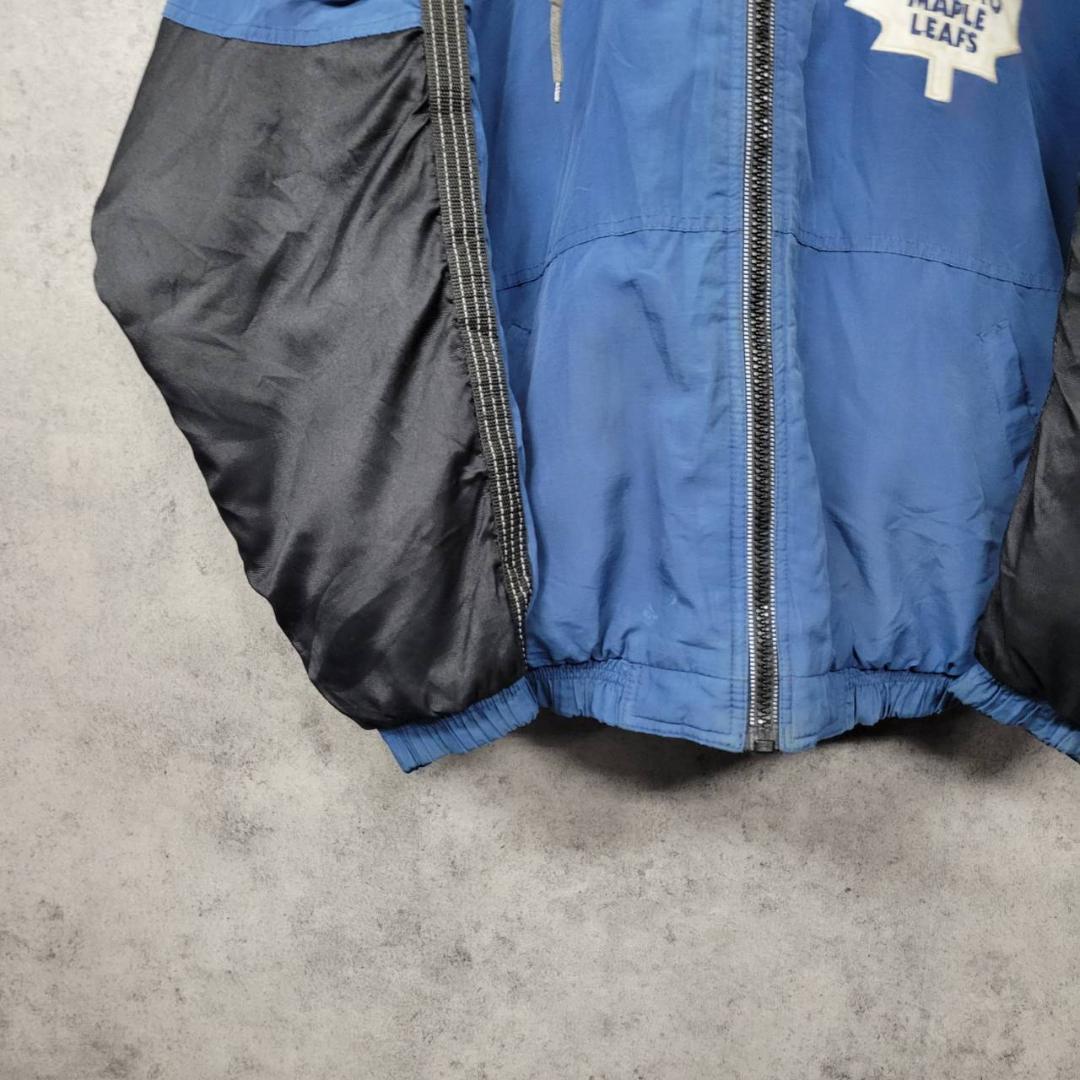 古着 90s スターター NHL トロントメープルリーフス ナイロンジャケット