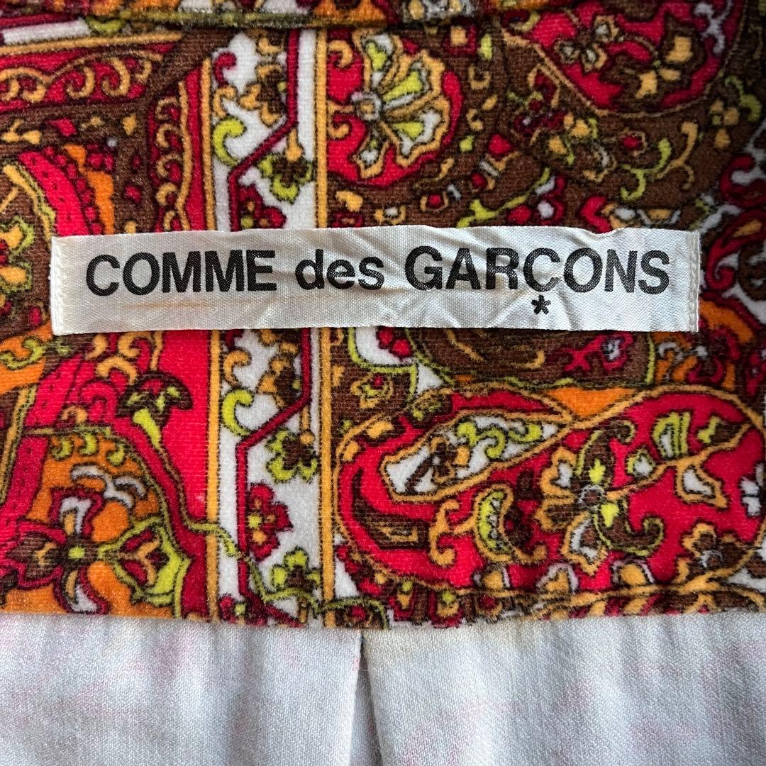 コムデギャルソン ベルベット ベロア ペイズリー シャツ