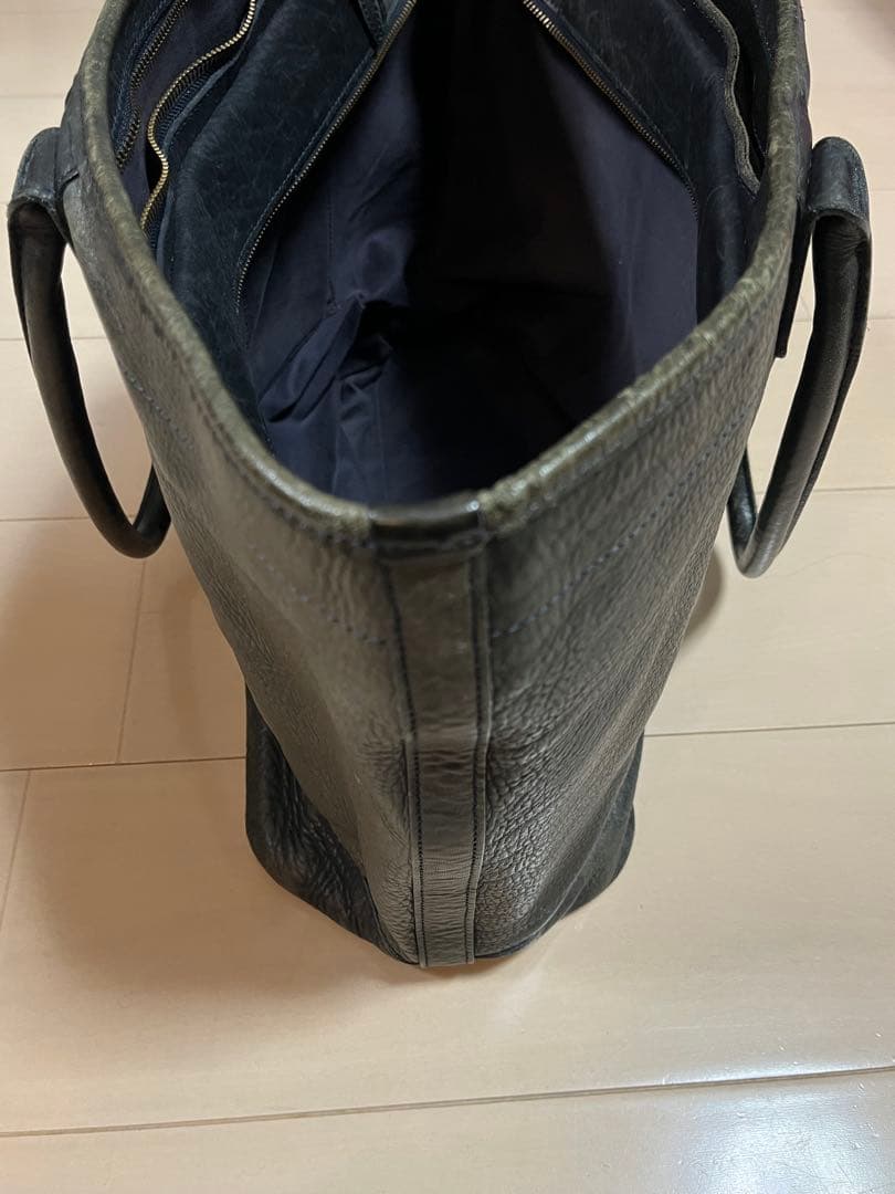 土屋鞄　ビークルラージストック　ダークインディゴ　トート ネイビー ブラック 黒