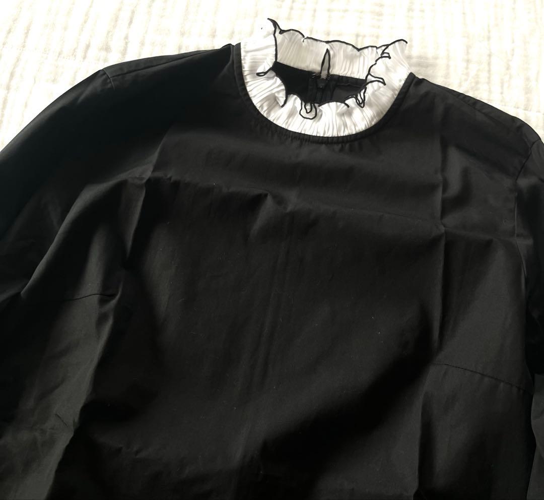 THIRD MAGAZINE サードマガジン スタンドカラーフリルブラウス