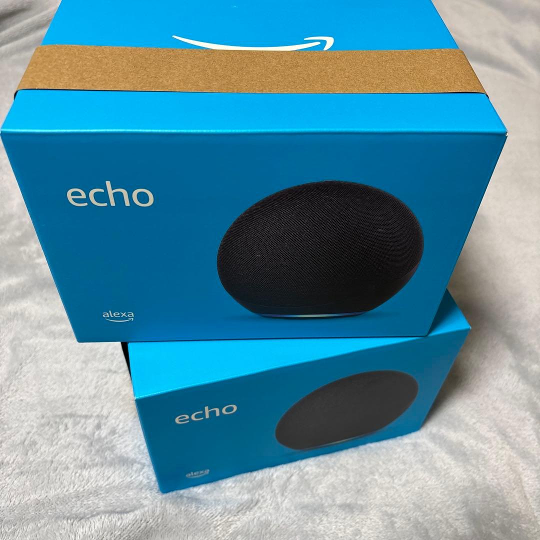 新品Amazon Echo (エコー) 第4世代 - チャコール　2台セット