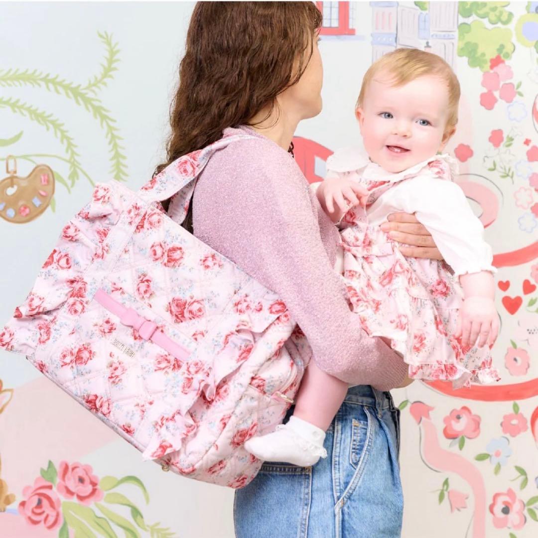 新品　メゾピアノ×キャスキッドソン　マザーズバッグ　　チェリー柄