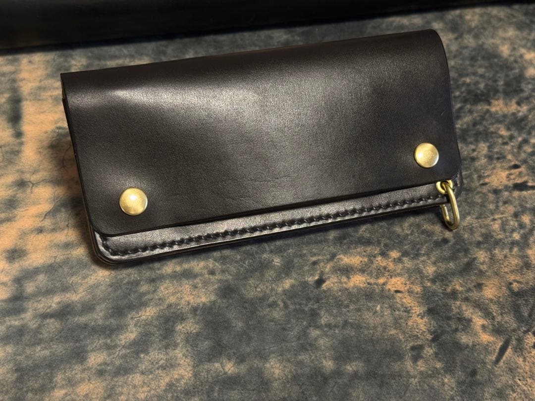 [わか]超希少!GUIDI社ホースバット黒トラッカーウォレット