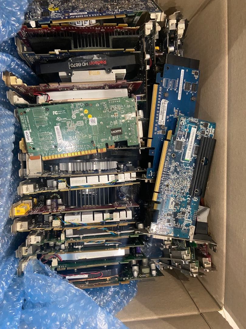 都市鉱山 部品取り 貴金属抽出用 グラフィックカード45枚ぐらい合計13kg