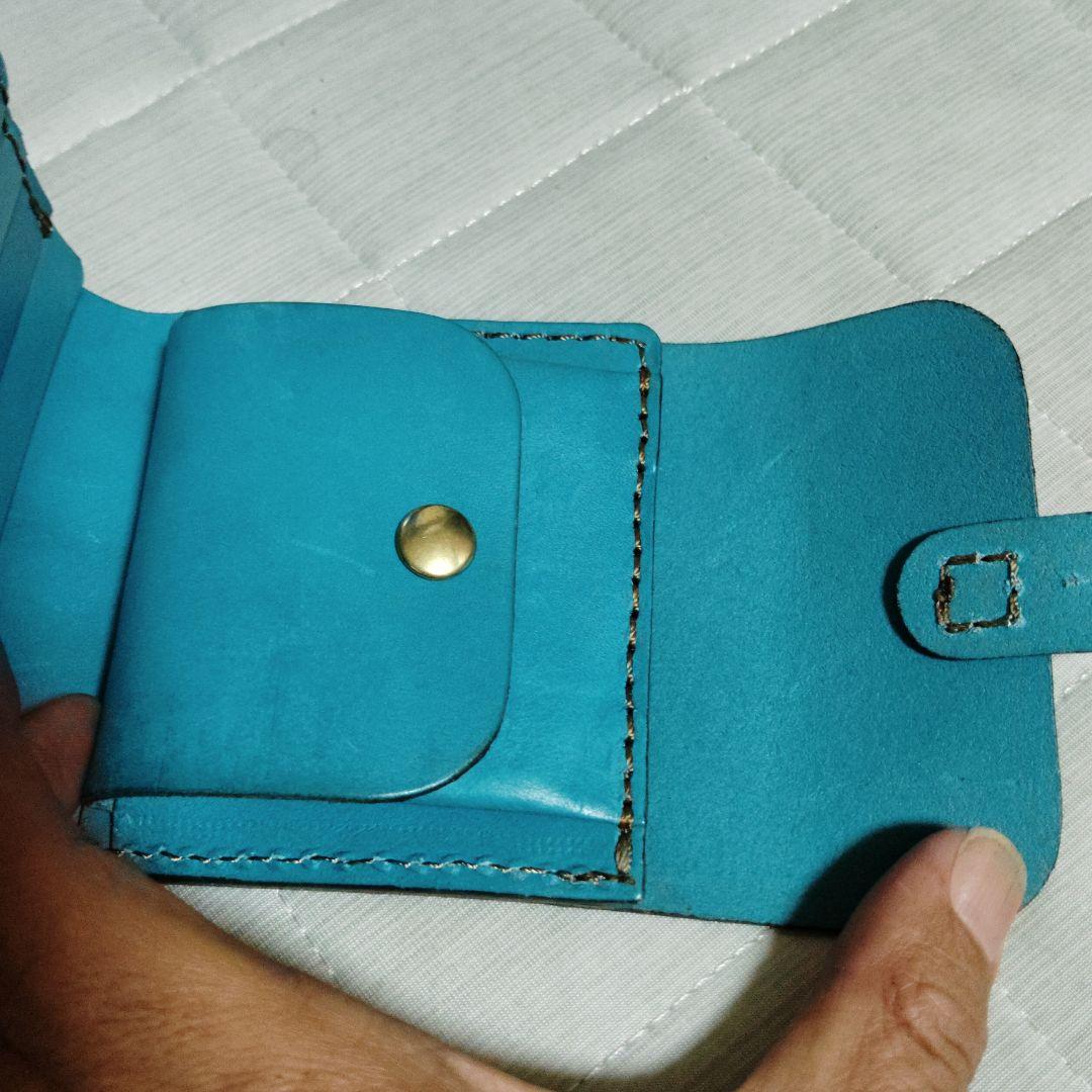 HERZ 限定色セルリアンブルー 　2つ折り・ギボシ留め