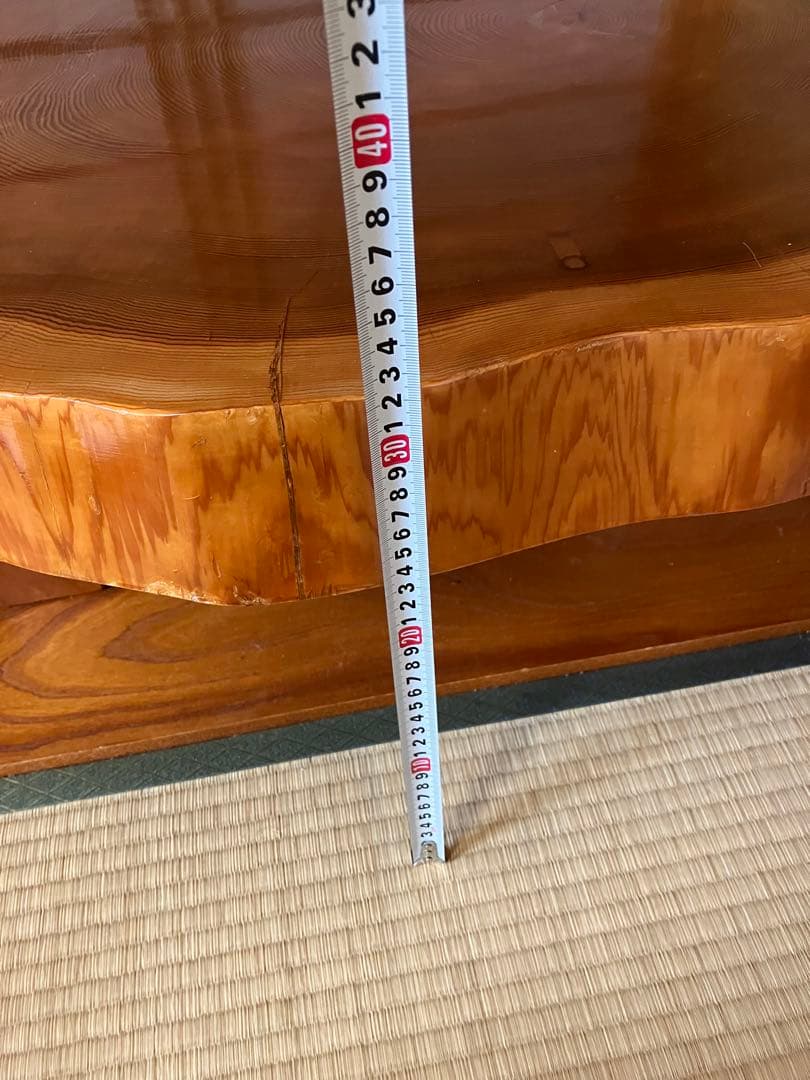 一枚板座卓　丸太座卓　1本木座卓　切り株座卓　年輪座卓　ねんりん　天然