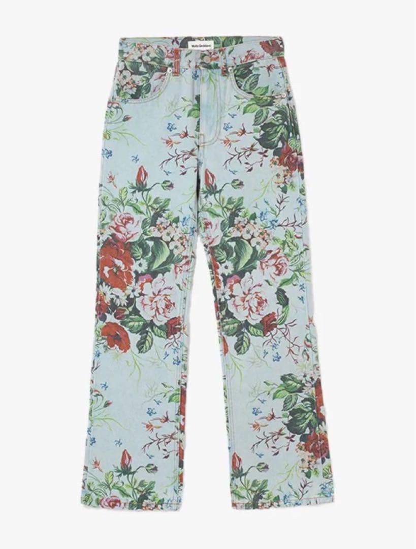 molly goddard 花柄　デニム