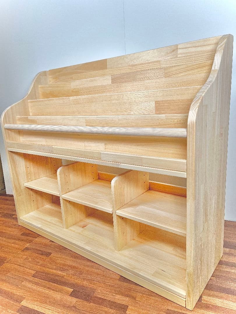 おぅ様　絵本棚、おもちゃ棚セット　120日発送