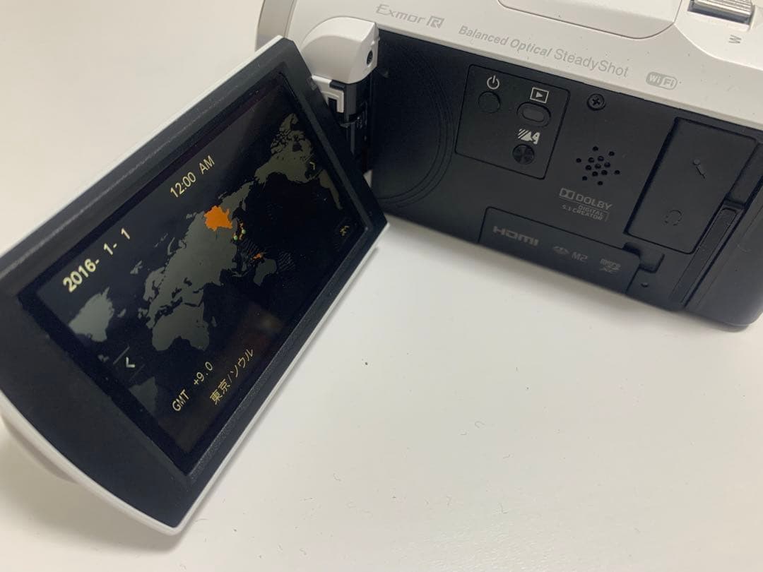 ＊美品＊　SONY HDR-CX675 ホワイト　ビデオカメラ本体　早い者勝ち！