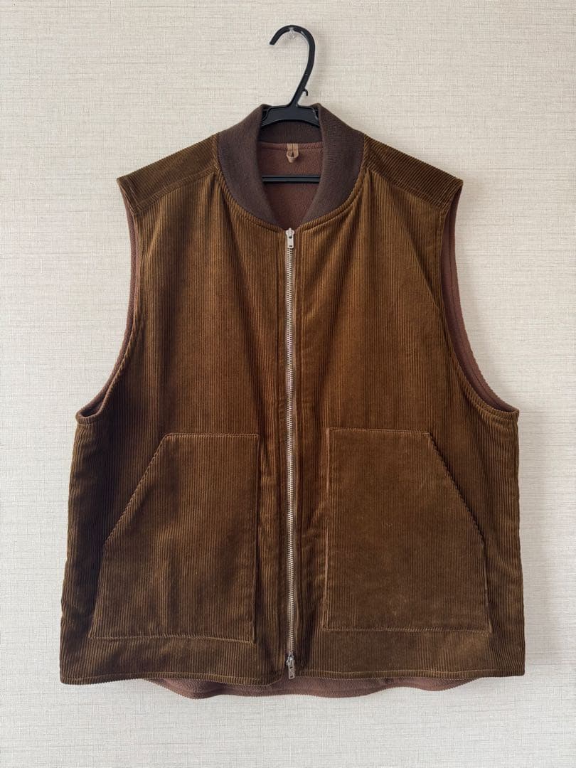 オーガニックコットンコーデュロイベスト