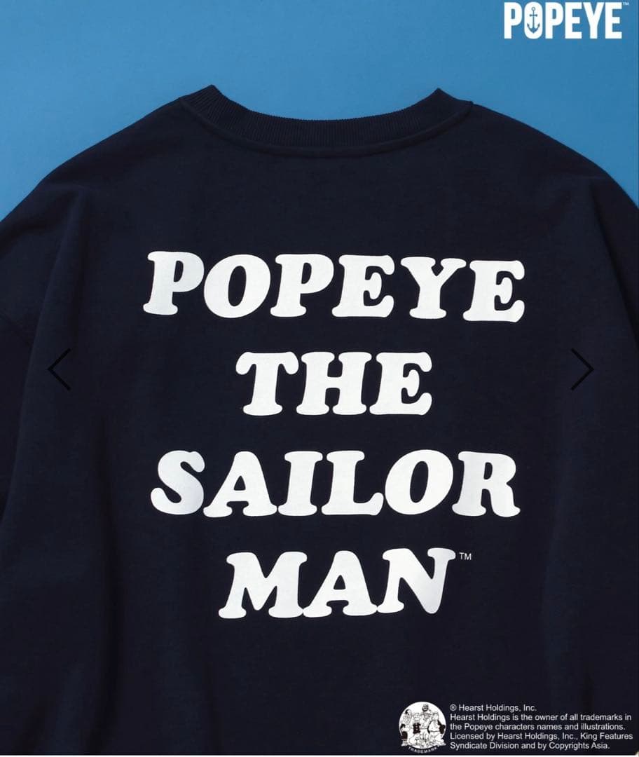 トップス POPEYE(TM)CHARACTER PRINT SWEATSHIRT