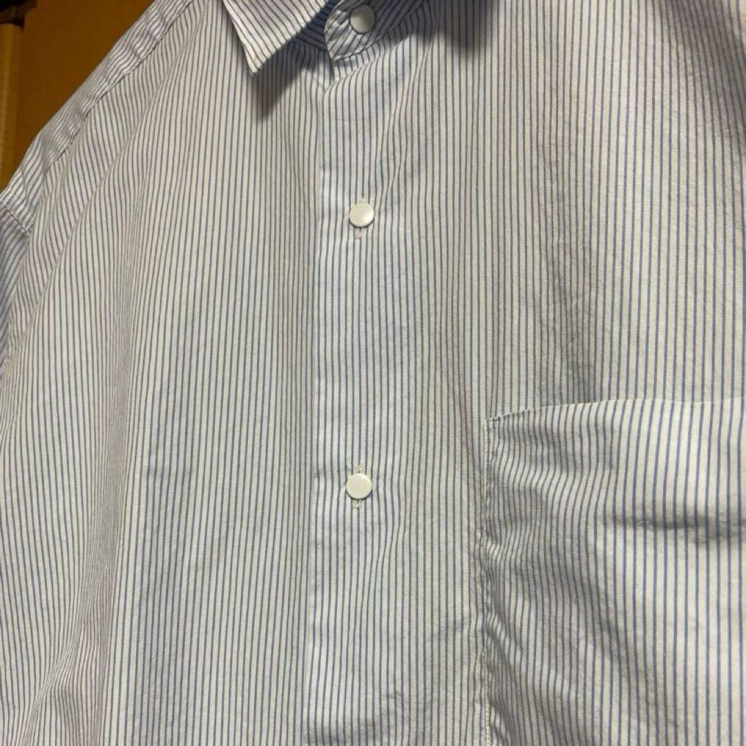 ナナミカ Regular Collar Stripe Wind Shirt