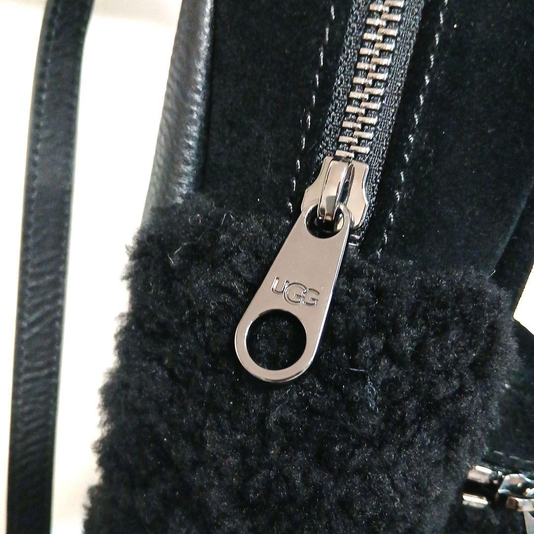 UGG アグ ミニリュック バックパック シープ ブラック スエード ボア