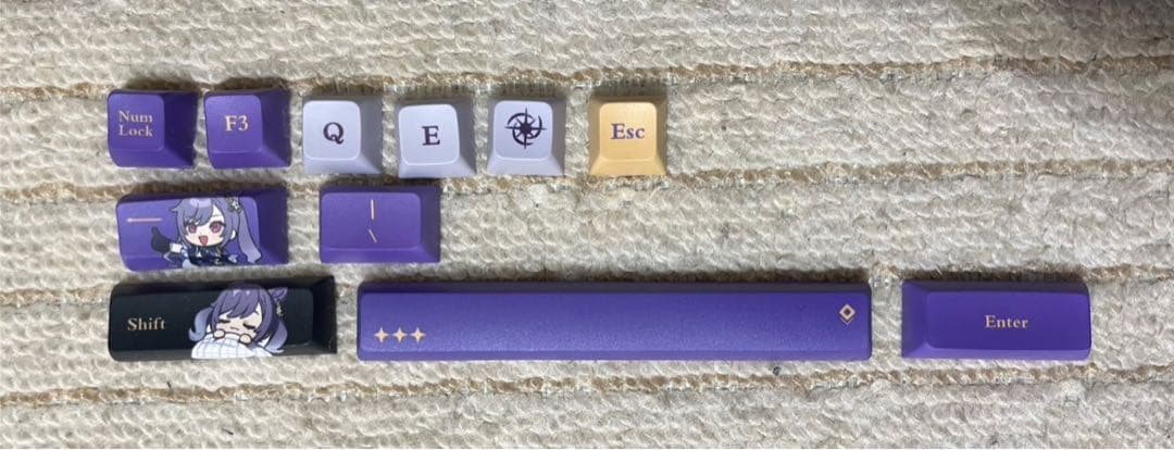 【原神】刻晴疾雷快雨キーボード Genshin 快銀軸