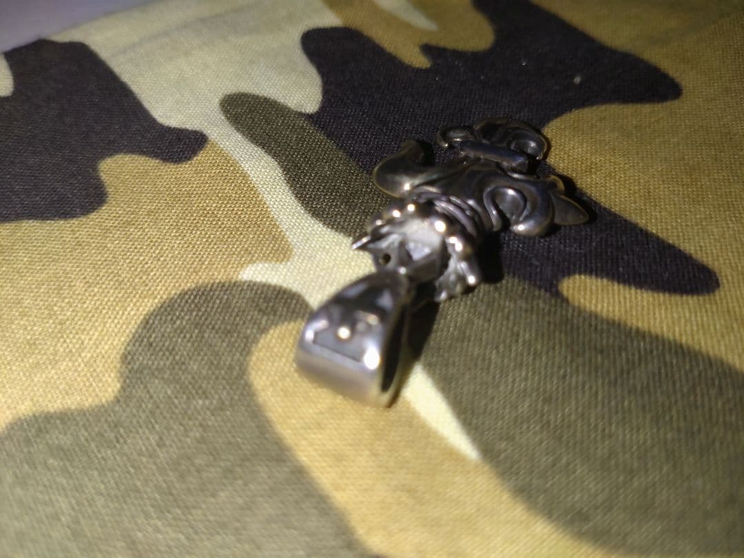 ロードキャメロット百合王冠十字トップ☆オマケ、チェーン 50cm♪シルバー925