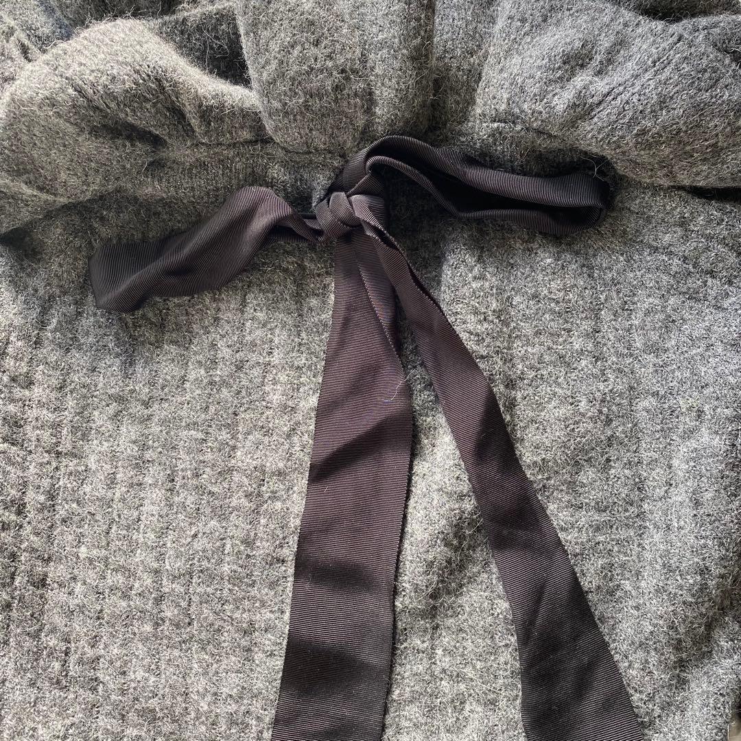 新品タグ付き FRAY I.D フリルカラー ケーブルプルオーバー アルパカ